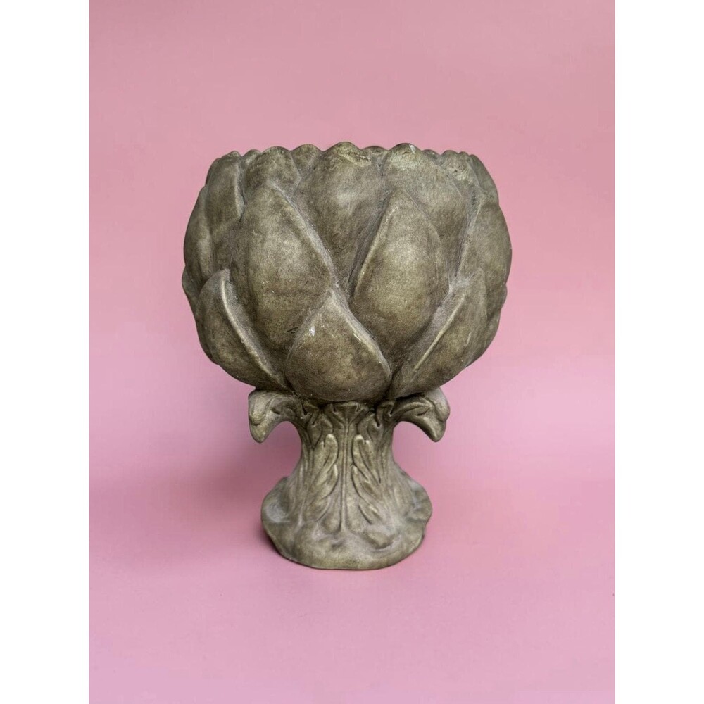 Vintage Artichoke Footed Urn Planter Pedestal Vase (10.5" H)